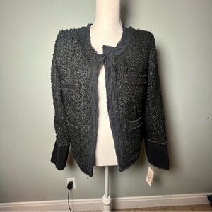 Nanette Lepore Black Textured Blazer